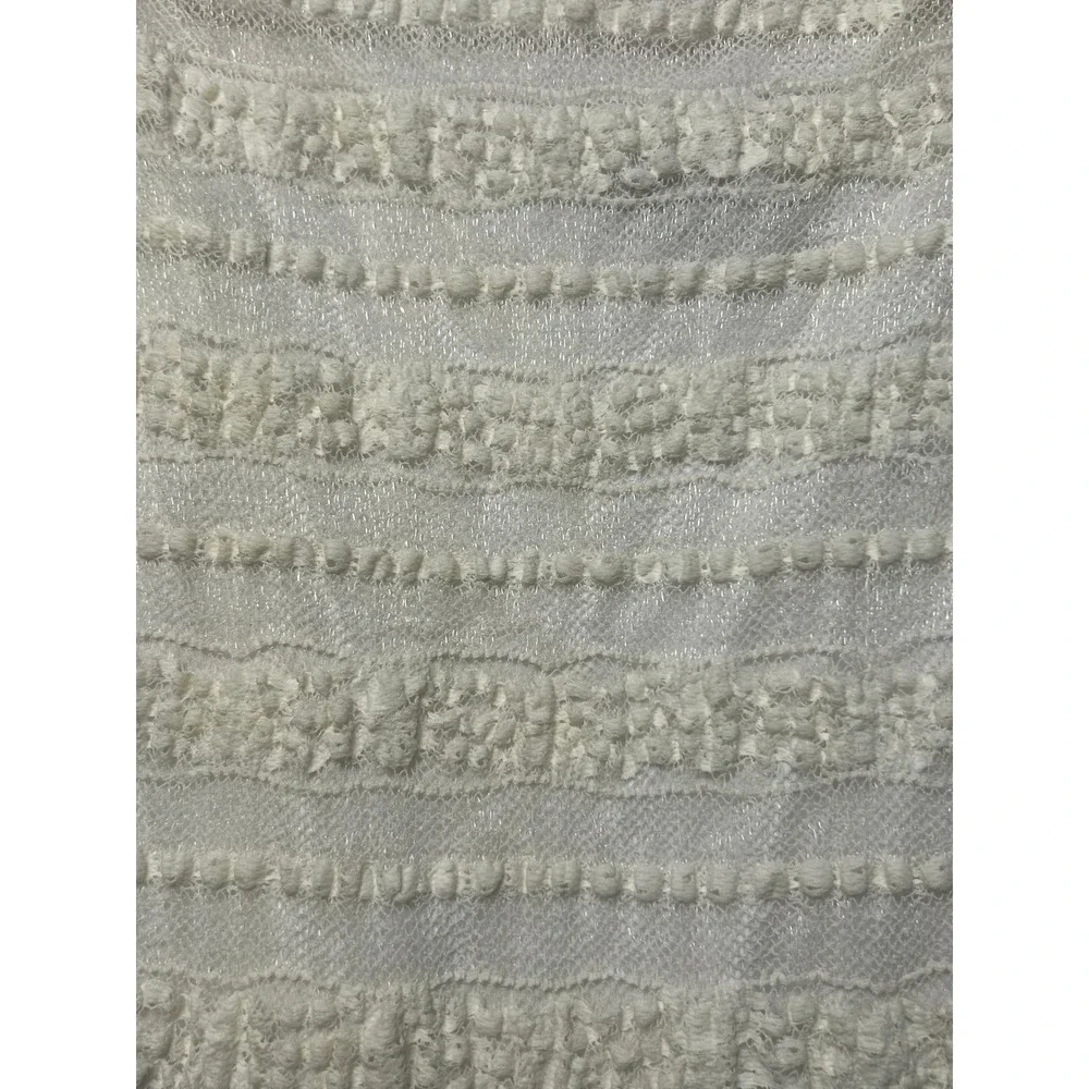 Ralph Lauren Romantic White Lace Spaghetti Strap Sheath Dress Pom Pom Detail - Picture 10 of 13